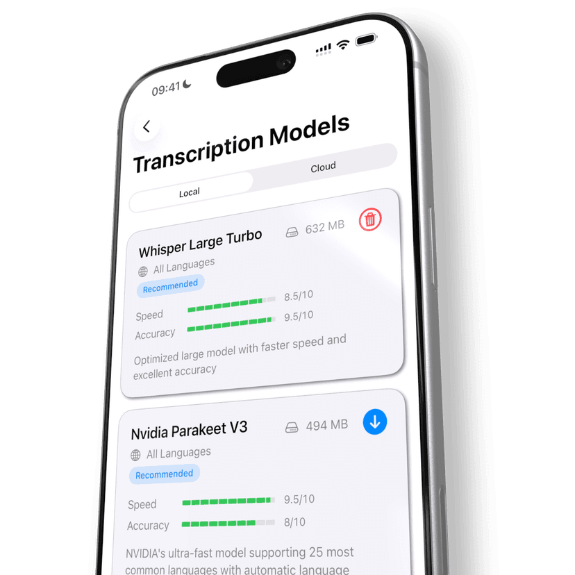 VivaDicta Local Models