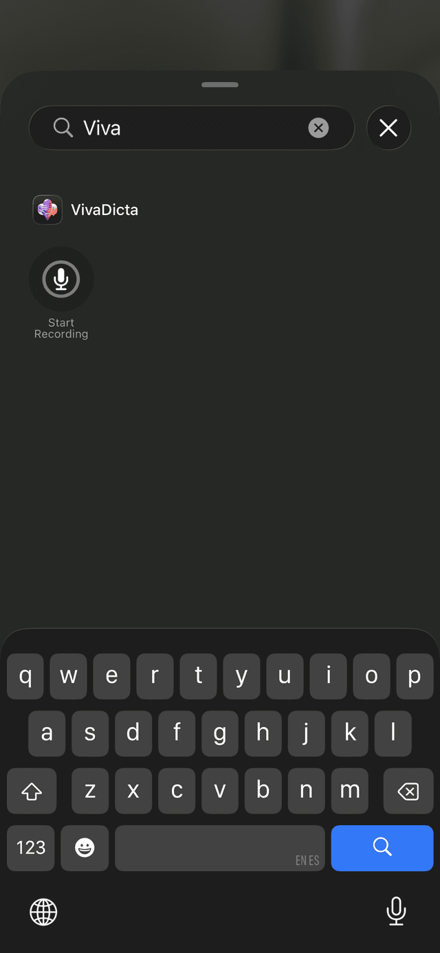 Searching for VivaDicta in Add Control screen