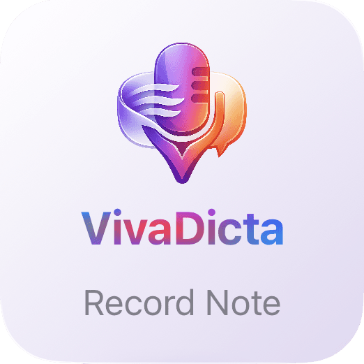 VivaDicta home screen widget