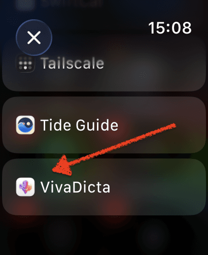 Adding VivaDicta From Your iPhone control