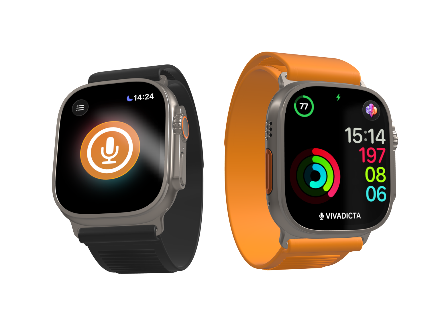 VivaDicta on Apple Watch - app and complication